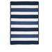 Colonial Mills 4 Blue and White Handmade Square Striped Area Throw Rug