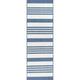 nuLOOM Robin Multi Stripe Indoor/Outdoor Area Rug 2 x 10 Blue