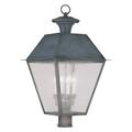 Livex Lighting - Mansfield - 4 Light Outdoor Post Top Lantern in Coastal Style -