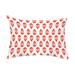 Simply Daisy 14 x 20 Ikat Tears Orange Decorative Ikat Outdoor Throw Pillow