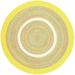 Rhody Rug Kid s Place Indoor/Outdoor Braided Area Rug Yellow 6 Round Antimicrobial Stain Resistant 6 Round Outdoor Indoor Round Casual