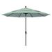 California Umbrella 11 Rd. Aluminum Patio Umbrella Crank Lift Collar Tilt Dbl Wind Vent Bronze Finish Sunbrella Fabric Spa