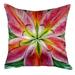 Betsy Drake NC701 18 x 18 in. Pink Lily No Cord Pillow