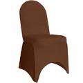 Your Chair Covers - Stretch Spandex Banquet Chair Cover Chocolate Brown for Wedding Party Birthday Patio etc.