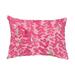 Simply Daisy 14 x 20 Flower Bell Pink Decorative Floral Outdoor Throw Pillow