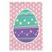 Cute Easter Egg Turquoise Purple Polka Dots Garden Yard Flag