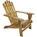 Sunnydaze Rustic Wooden Adirondack Chair with Light Charred Finish