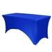 Your Chair Covers - Stretch Spandex 5 ft Rectangular Table Cover Royal Blue for Wedding Party Birthday Patio etc.