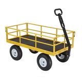 Gorilla Carts GOR1201B 1200-lb. Heavy-Duty Steel Utility Cart 13 Tires