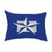 Simply Daisy 14 x 20 Night Star Royal Blue Abstract Decorative Outdoor Pillow