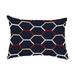 Simply Daisy 14 x 20 Cool Shades Navy Blue Abstract Decorative Outdoor Pillow