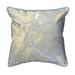 Betsy Drake SN214 Savannah River & Wassaw Sound GA Nautical Map Small Corded Indoor & Outdoor Pillow - 12 x 12 in.