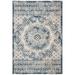 SAFAVIEH Courtyard Tangier Faded Aztec Indoor/Outdoor Area Rug 6 7 x 9 6 Beige/Navy