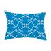 Simply Daisy 14 x 20 Anchor s Up Mid Blue Decorative Nautical Outdoor Pillow