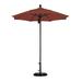 California Umbrella 7.5 ft. Round Aluminum & Fiberglass Bronze Pole - Sunbrella Air Blue Umbrella