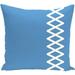 Simply Daisy 16 x 16 Lace Up Geometric Print Outdoor Pillow