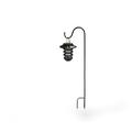 CC Outdoor Living Set of 2 Black and Clear Nottingham Solar Hanging Coach Lights 6.75