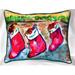 Betsy Drake ZP279 Christmas Stockings Indoor & Outdoor Throw Pillow- 20 x 24 in.