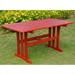 Pemberly Row 59 Patio Dining Table in Barn Red