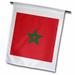 3dRose Flag of Morocco - Moroccan red with green pentagram star seal ensign - Africa African world country - Garden Flag 12 by 18-inch