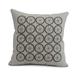 Simply Daisy 20 x 20 Nautical Geo Square Geometric Print Outdoor Pillow Ivory