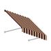 Awntech 5.38 ft. Santa Fe Twisted Rope Arm Window & Entry Awning Burgundy & Tan - 44 x 24 in.