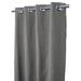 Sunbrella Cast Slate Indoor/Outdoor Curtain Panel by Sweet Summer Living 50 x 108 with Stainless Steel Grommets