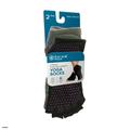Evolve by Gaiam Toeless Grippy Yoga Socks 2 Pack Black and Grey Small/Medium