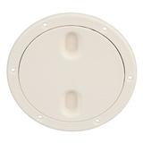 Seachoice Twist N Lock Marine Boat Deck Plate White Finish Up to 6-1/2 In.