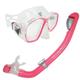 Palantic Pink Jr. Snorkeling Prescription Dive Mask & Dry Snorkel Combo (-1.5)