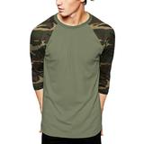 Hat and Beyond Men s Casual 3/4 Sleeves Raglan Baseball T-Shirts