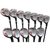 iDrive Hybrids Big & Tall Golf All True +1 Longer Than Standard Length Complete Full Set Which Includes: #1 2 3 4 5 6 7 8 9 PW SW LW Regular Flex Right Handed Utility Hybrids