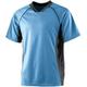 Augusta 243A Wicking Soccer Shirt- Columbia Blue & Black - Xl