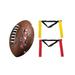 Franklin Sports Flag Football Set - 10 Player Set with Belts + Ball