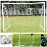 HURRISE Soccer Post Net Full Size Football Soccer Net Sports Replacement Soccer Goal Post Net for Sports Match Training