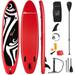 Goplus 11 Inflatable Stand Up Paddle Board Surfboard W/Bag Aluminum Paddle Pump Red