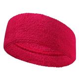 Couver Unisex 3 inch Wide Terry Head Sweatband for Fashion Spa & Sports Hot Pink