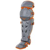 Mizuno Samurai Fastpitch Softball Women s Shin Guards 16 Size No Size Grey-Orange (9120)