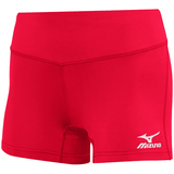 Mizuno Women s Victory 3.5 Inseam Volleyball Shorts Size Extra Large Red (1010)