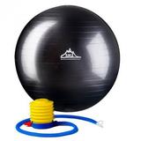 55 cm. Static Strength Exercise Stability Ball Black