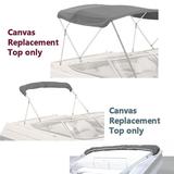 EliteShield Bimini Top Replacement Canvas Cover 4 Bow 96 L 79 -84 W Gray Color-with Storage Boot/without Frame