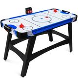 Best Choice Products 58in Mid-Size Air Hockey Table for Game Room w/ 2 Pucks 2 Pushers LED Score Board 12V Motor
