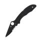 Spyderco Delica 4 Lightweight Black FRN Black Blade ComboEdge Folding Knife