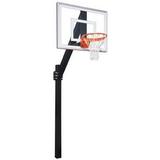 First Team Legend Jr. III Steel-Acrylic In Ground Fixed Height Basketball System44; Grey