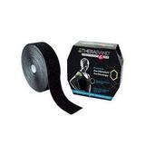 TheraBand Kinesiology Tape With XactStretch Indicator For Perfect Stretch and Application Every Time Best In Class Adhesion Water Resistant 2 Inch x 103.3 Foot Bulk Roll Black/Gray