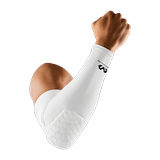 McDavid HEX Shooter Arm Sleeve Single White Adult Medium