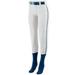 Augusta Sportswear 2XL Womens LOW RISE COLLEGIATE PANT White/Navy/White 1248