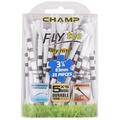 Champ Zarma FLYtee My Hite 3.25 inch White with Black Stripes 25 Count