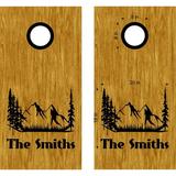 Cornhole Boards Decals Skins Nature Mountains Bean Bag Toss NAT15