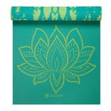 Gaiam Premium Print Reversible Yoga Mat Turquoise Lotus 6mm